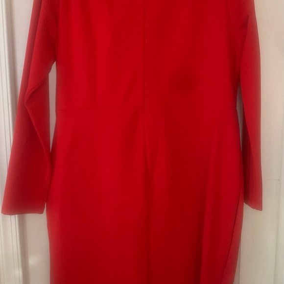 NWT 1X Chloe Kristyn Bianca Ponte Knit Dress in Red - Picture 10 of 11